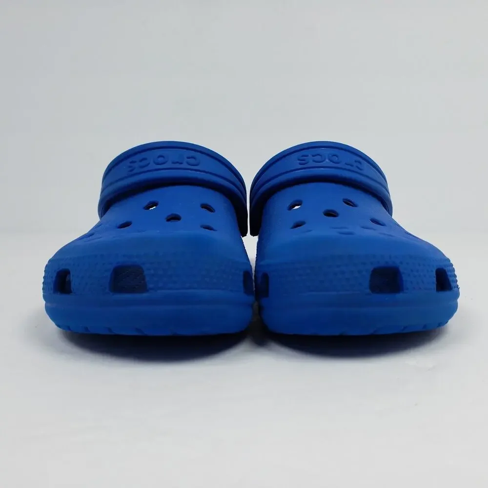 Crocs Classic Toddler Boys Size 12 Blue Slip On Casual Clog Sandal Shoes